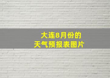 大连8月份的天气预报表图片