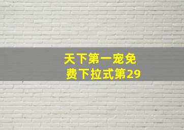 天下第一宠免费下拉式第29