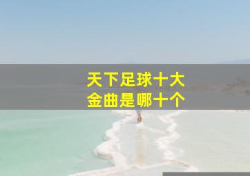 天下足球十大金曲是哪十个