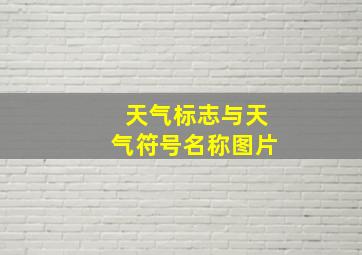 天气标志与天气符号名称图片