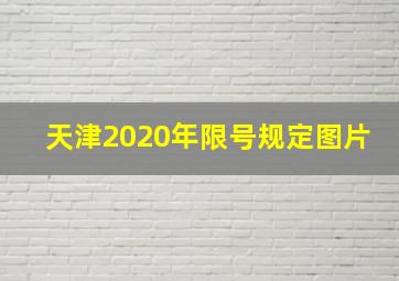 天津2020年限号规定图片