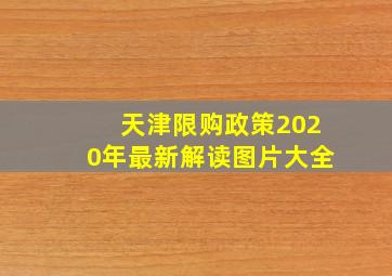 天津限购政策2020年最新解读图片大全