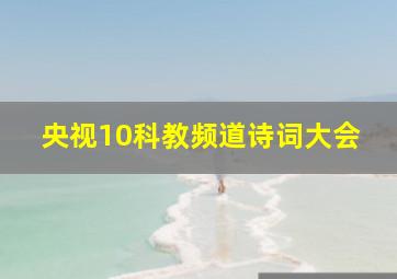 央视10科教频道诗词大会