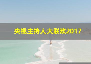 央视主持人大联欢2017