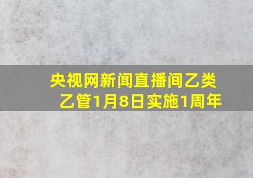 央视网新闻直播间乙类乙管1月8日实施1周年