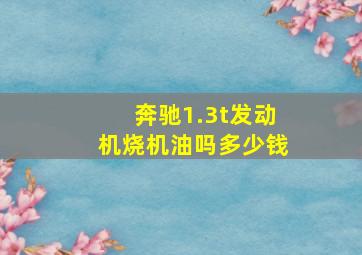 奔驰1.3t发动机烧机油吗多少钱