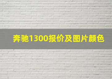 奔驰1300报价及图片颜色