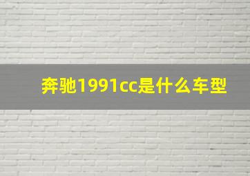 奔驰1991cc是什么车型