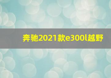 奔驰2021款e300l越野