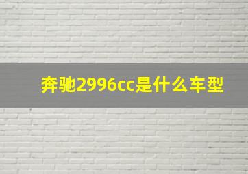 奔驰2996cc是什么车型