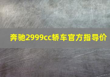 奔驰2999cc轿车官方指导价