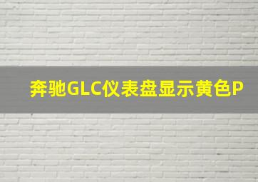 奔驰GLC仪表盘显示黄色P