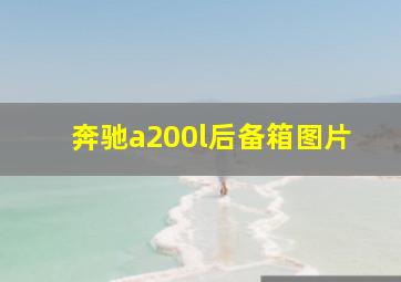 奔驰a200l后备箱图片