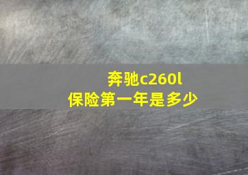 奔驰c260l保险第一年是多少