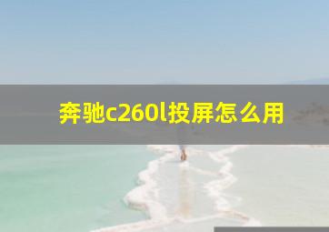 奔驰c260l投屏怎么用