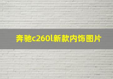 奔驰c260l新款内饰图片