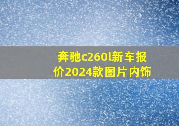 奔驰c260l新车报价2024款图片内饰