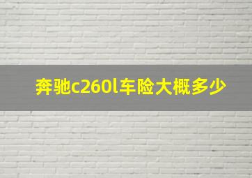 奔驰c260l车险大概多少