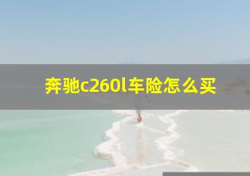 奔驰c260l车险怎么买