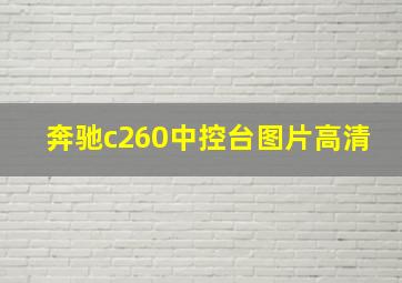 奔驰c260中控台图片高清