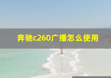 奔驰c260广播怎么使用