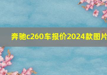 奔驰c260车报价2024款图片