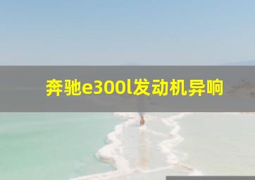 奔驰e300l发动机异响