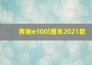 奔驰e300l提车2021款