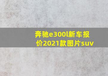 奔驰e300l新车报价2021款图片suv