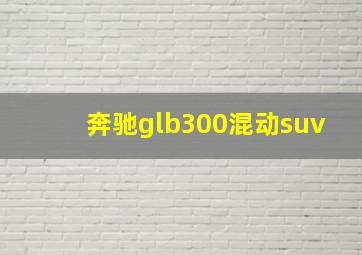 奔驰glb300混动suv