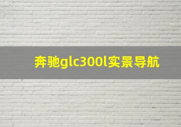 奔驰glc300l实景导航