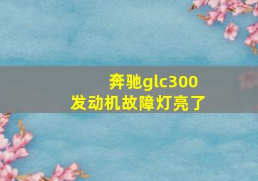 奔驰glc300发动机故障灯亮了