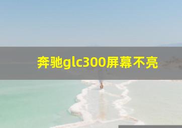 奔驰glc300屏幕不亮