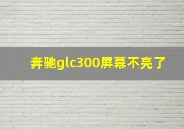 奔驰glc300屏幕不亮了