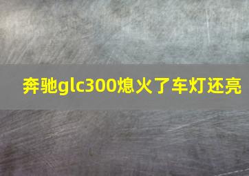 奔驰glc300熄火了车灯还亮