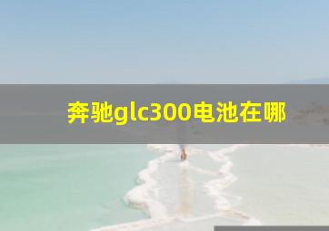 奔驰glc300电池在哪