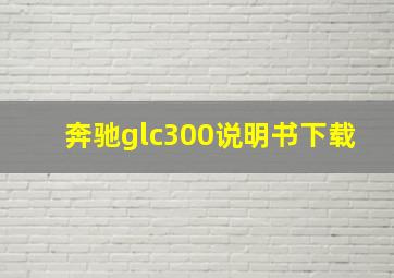 奔驰glc300说明书下载