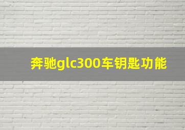 奔驰glc300车钥匙功能