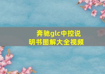 奔驰glc中控说明书图解大全视频