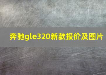 奔驰gle320新款报价及图片