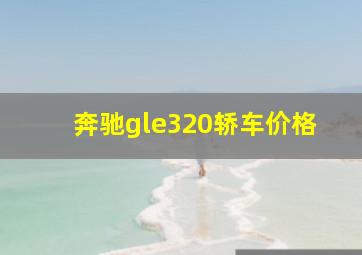 奔驰gle320轿车价格