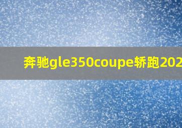 奔驰gle350coupe轿跑2021款