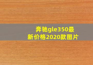 奔驰gle350最新价格2020款图片