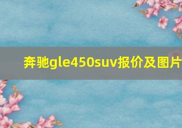 奔驰gle450suv报价及图片