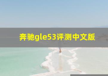 奔驰gle53评测中文版