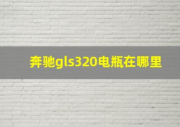 奔驰gls320电瓶在哪里