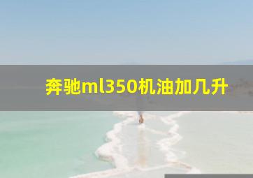 奔驰ml350机油加几升