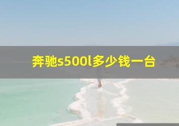 奔驰s500l多少钱一台