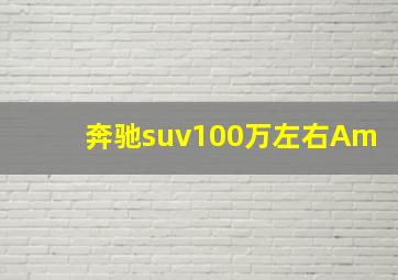 奔驰suv100万左右Am