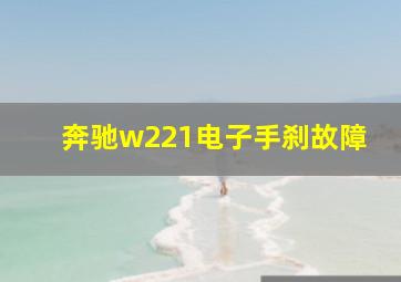 奔驰w221电子手刹故障